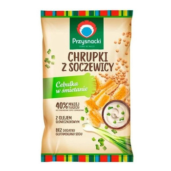 INTERSNACK CHRUPKI Z SOCZEWICY CEBULKA W ŚMIETANIE 80G