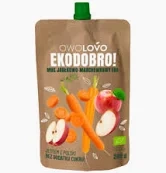 Owolovo Mus Jabłkowo-Marchewkowy Ekodobro 200 g Bio