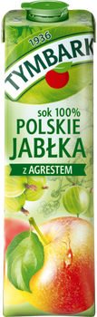 Tymbark Sok 100% Polskie Jabłka z Agrestem 1 L