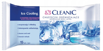 CHUSTECZKI NAWILŻANE CLEANIC ODŚWIEŻAJĄCE ICE COOLING 15SZT