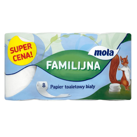 Papier Toaletowy MOLA Familijna A'8 Biały