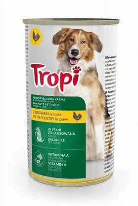 TROPI KARMA DLA PSA Z DROBIEM 1250G