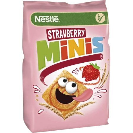 Nestlé Strawberry Minis 250g Płatki śniadaniowe