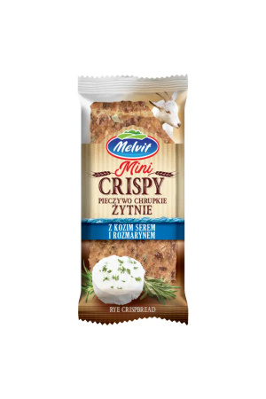 Melvit Crispy Pieczywo Pszenne z Serem Kozim i Rozmarynem 30g