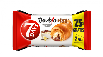 Rogalik Croissant 7 Days Max Double o smaku kakaowo-waniliowym 110g