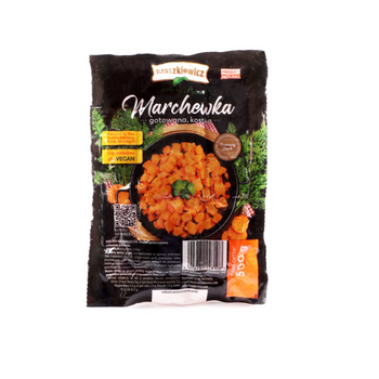 Marchewka gotowana, kostka 500g