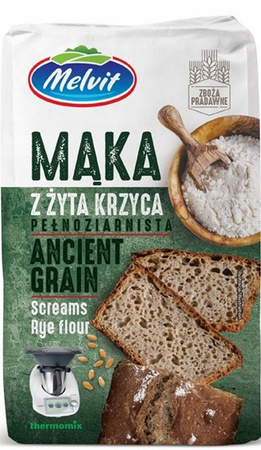 Mąka z żyta krzyca Melvit 1 kg