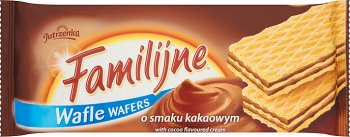 Jutrzenka Wafle Familijne kakaowe 180G