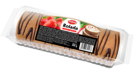 KOVIS ROLADA TRUSKAWKOWA DEKOROWANA 300G