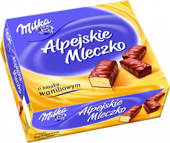 Milka Alpejskie Mleczko Waniliowe 330g