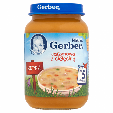 Gerber Zupka jarzynowa z cielęciną po 5 miesiącu 190 g