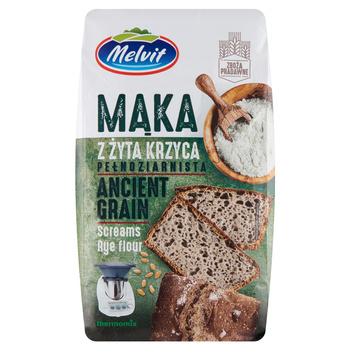 Mąka z żyta krzyca Melvit 1 kg