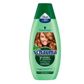 SCHAUMA ZIOŁOWY 400ML - Szampon do Włosów Normalnych i Przetłuszczających się