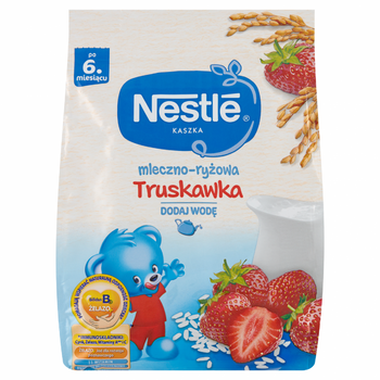 NESTLE Kaszka mleczno-ryżowa truskawka po 6 miesiącu 230 g