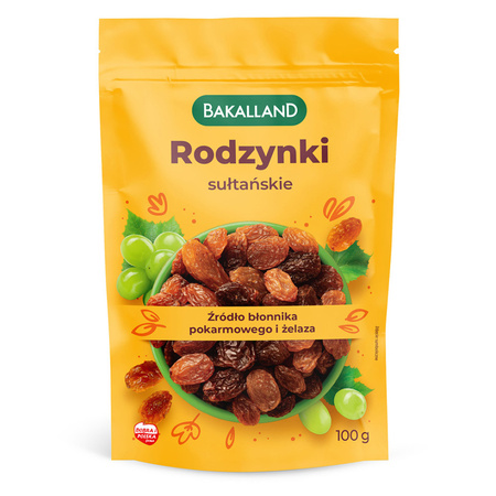 BAKALLAND RODZYNKI SUŁTAŃSKIE 100G