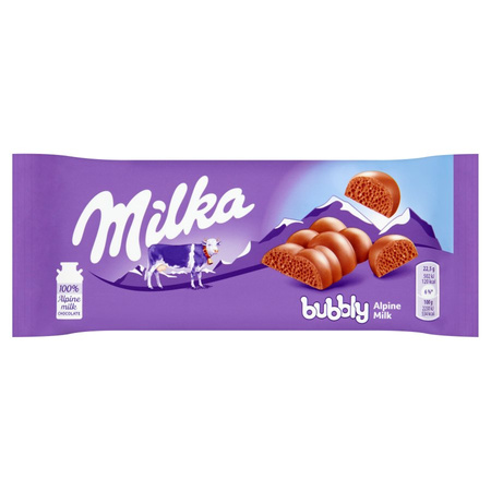 Milka Czekolada Bubbly Milk 90G