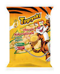 TYGRYSKI CHRUPKI KUKURYDZIANE Z KASZĄ JAGLANĄ 50G