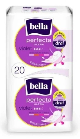 PODPASKI BELLA PERFECTA DUOPACK VIOLET 20 SZTUK