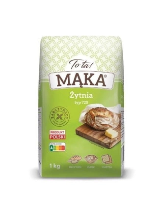 TOTA MĄKA ŻYTNIA TYP 720 1 KG