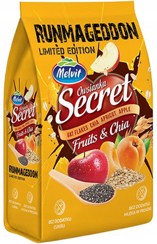 Secret fitness Melvit owsianka z owocami i chia 350 g