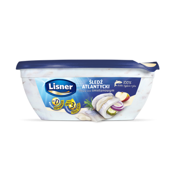 LISNER Filety śledziowe w sosie śmietanowym 280G