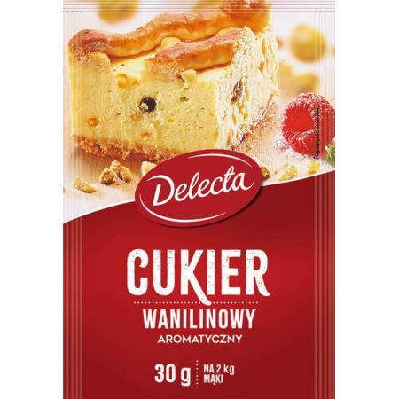 Cukier wanilinowy z ekstraktem wanilii 30g Delecta