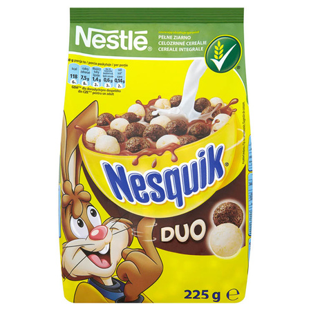 Nestlé Nesquik Duo Płatki Śniadaniowe 225g 