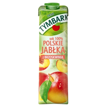 Tymbark Sok 100% Polskie Jabłka z Brzoskwinią 1 L