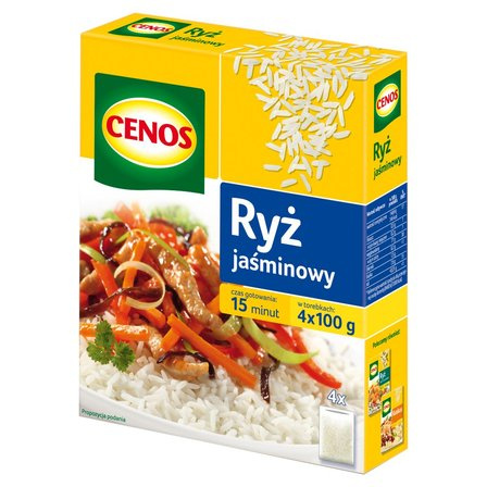 CENOS RYŻ JAŚMINOWY 4X100G 