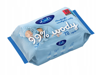 CHUSTECZKI NAWILŻANE LULI BABY 99% WODY 72SZT