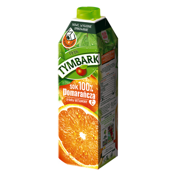 Tymbark Sok 100% pomarańcza 1 l