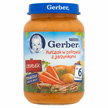 Gerber Obiadek Kurczak w potrawce z jarzynkami po 6 miesiącu 190 g