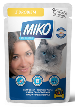 KARES MIKO STERILISED DRÓB MOKRA KARMA DLA KOTA 100G