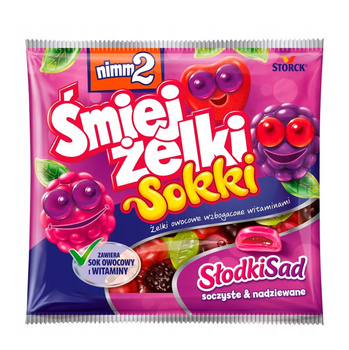 NIMM 2 ŚMIEJŻELKI SOKKI SŁODKI SAD 90G