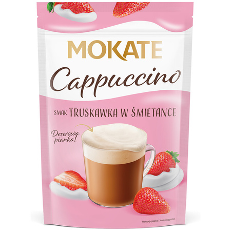 Mokate Cappuccino Truskawka w Śmietance 110g