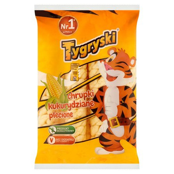 TYGRYSKI CHRUPKI KUKURYDZIANE PLECIONE 70G