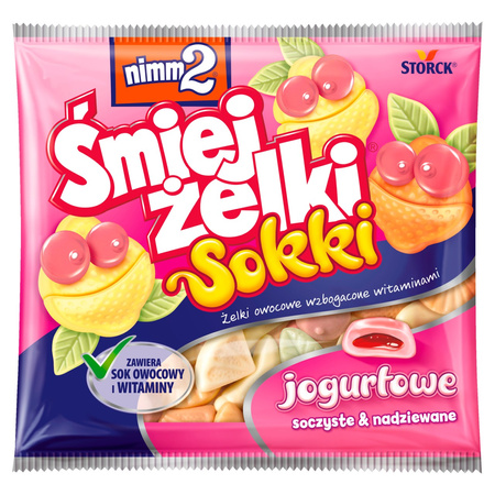 NIMM 2 ŚMIEJŻELKI SOKKI JOGURTOWE 90G