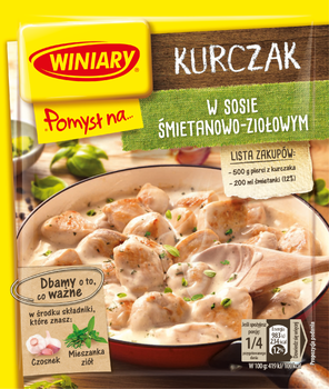 WINIARY Pomysł na... Kurczak w sosie śmietanowo-ziołowym 30g