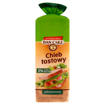 DAN CAKE Chleb tostowy pełnoziarnisty 500G