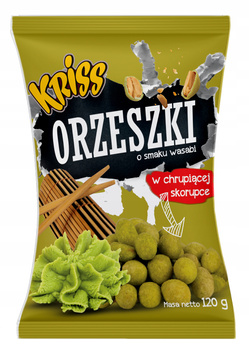 Kriss orzeszki ziemne w panierce o smaku wasabi 120g