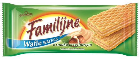 Jutrzenka Wafle Familijne Orzechowe 180G