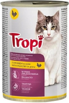 TROPI KARMA DLA KOTA Z DROBIEM PUSZKA 415G