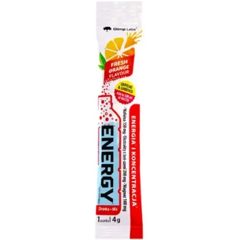OLIMP DRINKS FOR LIFE ENERGY 4g smak pomarańczowy - KOFEINA GUARANA MAGNEZ BIOTYNA