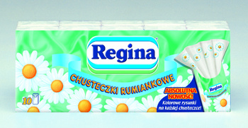 CHUSTECZKI HIGIENICZNE REGINA RUMIANKOWE 10X9 SZTUK