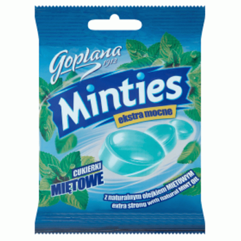 Goplana Minties Cukierki miętowe ekstra mocne 90 g