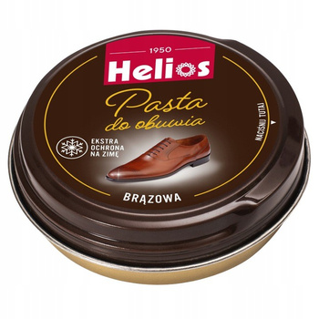 HELIOS Pasta do Butów Skórzanych 40 ml Brązowa