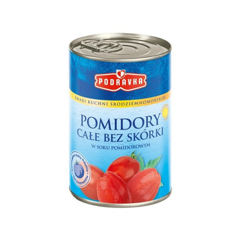 POMIDORY CAŁE BEZ SKÓRKI PUSZKA 400G