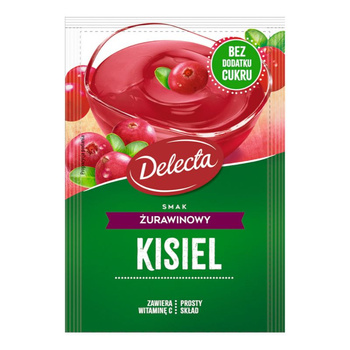 Delecta Kisiel Żurawinowy 38g