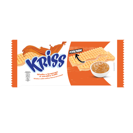 KRISS WAFELKI O SMAKU TOFFI 180G