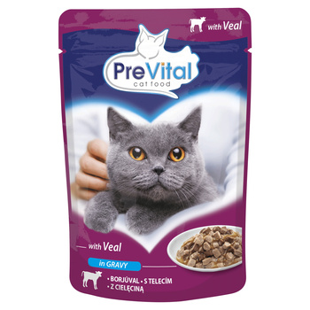 PREVITAL KARMA MOKRA Z CIELĘCINĄ W SOSIE 100G